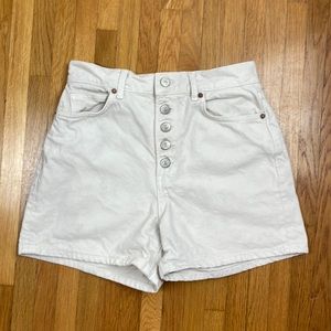 Reformation Amy Button Fly High Rise Jean Shorts